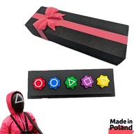 COFFIN TRUMNA KOŚCI GONGGI koreańska gra kostki SQUID GAME HACELE dociążone