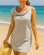 Tunika szara bawełniana plażowa roz.S