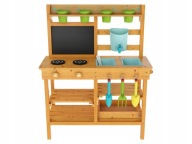 DREWNIANA KUCHNIA OGRODOWA PLAYTIVE + AKCESORIA