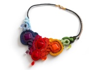NASZYJNIK SUTASZ tęczowy na zamówienie 5-6 dni