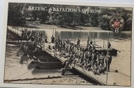 MOST PONTONOWY, 6 BATALION SAPERÓW, BRZEŚĆ 1930 R.