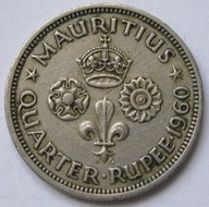 Mauritius 1/4 rupee 1960 - królowa Elżbieta II
