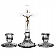 Komplet zestaw Kolędowy KRYSZTAŁOWY h20 cm 3 el.