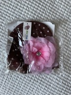 Czapeczka kropki kwiat duży 12m 45-48 cm jesień