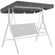 DASZEK DO HUŚTAWKI OGRODOWEJ SOLIDNE MOCNE DUŻE 230X120 CM GRAFIT