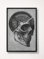 Plakat z motywem siłowni A3 w ramce| Motywacja | Gym | Wzory do wyboru