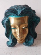CERAMIC MASK ACHATIT DESIGN 50s .MODERN .SYGNOWANA