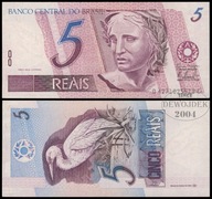 BNA - BRAZYLIA 5 Reais 1997 D 4271 025513 C # P244Ak # XF-