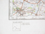 SAPOWICE JEZIORKI DOBIEŻYN STRYKOWO GRANOWO MAPA TOPOGRAFICZNA 1:100 000