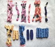 MULINA DO HAFTOWANIA ODCIENIE FIOLETU, NIEBIESKIEGO I BEŻOWEGO