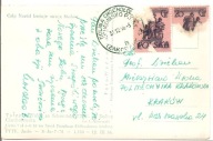 TATRY -SCHRONISKO DOLINA CHOCHOŁOWSKA -stempel na pocztówce