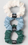 Alo Yoga zestaw gumek do włosów Fresh Mini Scrunchie niebieski/krem ALOYOGA