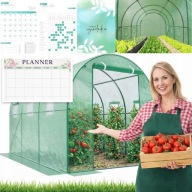 TUNEL OGRODOWY FOLIOWY SZKLARNIA 3x2m FOLIAK NA WARZYWA STELAŻ 6m2 + GRATIS