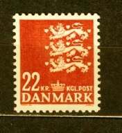 DANIA** Herb, trzy lwy Mi 888