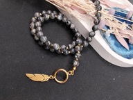 Naszyjnik z kamieni naturalnych LABRADORYT