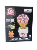 Klocki Elefun Fantasy Kwiatek w Doniczce Pomarańczowy 87 el.Klocki 3D