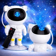PROJEKTOR GWIAZD DLA DZIECI W KSZTAŁCIE ASTRONAUTY LAMPKA RZUTNIK LASEROWY