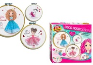 Zestaw 3x OBRAZEK DO WYSZYWANIA Rękodzieło DIY Baletnica Księżniczka Kotek