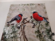 PODUSZKA OZDOBNA SKANDYNAWSKA POSZEWKA NA PODUSZKĘ PTAK NINA ROYAL SIKORKI