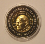 WATYKAN 2003 - 2 EURO JAN PAWEŁ II - SPECIMEN - PRÓBA - 25 LAT PONTYFIKATU