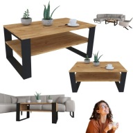 STOLIK KAWOWT LAWA DO SALONU LOFT DO OGRODU DREWNIANY DAB PREMIUM CRAFT