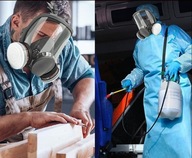 MASKA PEŁNOTWARZOWA 6800 +POCHŁANIACZE CHEMIA ROZPUSZCZALNIKI LAKIERNICTWO