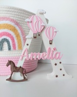 Literka Litera 3D z imieniem - personalizowana SUPER PREZENT BABY SHOWER