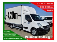 RENAULT MASTER KONTENER WINDA 2.3dCi/131KM KLIMA KAMERA