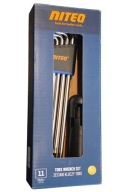 NITEO zestaw kluczy TORX 11 szt T klucze + rączka, komplet warsztatowy