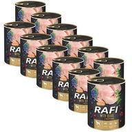 ZESTAW Dolina Noteci Rafi MOKRA karma dla psów PRZEPIÓRKA puszka 12x 400g