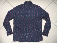 GRANATOWA CAŁKIEM jak NOWA KOSZULA r M 40