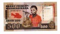 500 Francs 1988r.Madagaskar