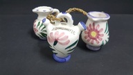 3 x mały ceramiczny wazonik wazoniki Malorca