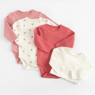 Cool Club Body dla dziewczynki z długim rękawem, 4 szt., 74