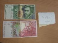 Hiszpania 1000 i 2000 peset z foto / Seg miód/