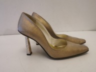 RUSSELL & BROMLEY ZŁOTE CZÓŁENKA SZPILKI BUTY STUART WEITZMAN R.36