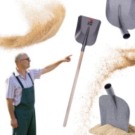 ŁOPATA PIASKOWA SZUFLA BUDOWLANA MŁOTKOWA SZEROKA 245MM Z TRZONEM