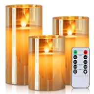 Świeca LED Świece bezpłomieniowe Homemory 3 szt.