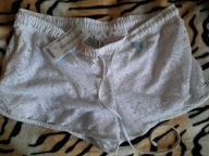 Spodenki krótkie koronkowe białe (XL,S) New Yorker