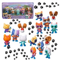 DISNEY JUNIOR SUPERKOTY SUPER KITTIES ZESTAW 5 FIGUREK EKIPA KOTKI HERO