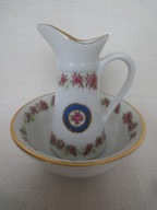 VIEUX LIMOGES miniatura kpl do mycia dzban z misą