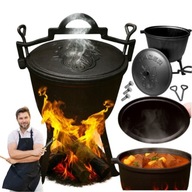 Kociołek Żeliwny 10l Na Ognisko Grill Stojący DUŻY Węgierski