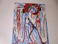 obraz abstrakcja- Anioł serca -Balbina Wrońska