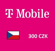 Doładowanie T-Mobile 300 Kč Czechy.