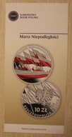 FOLDER NBP DO 10 ZŁ ZŁOTYCH 2023 MARSZ NIEPODLEGŁOŚCI - JĘZYK POLSKI