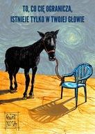 Magnes DUŻY 15x10cm motywacyjny z grafiką Pawła Nosa - TO, CO CIĘ OGRANICZA