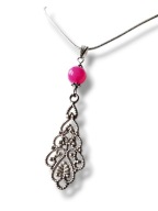 AG52 Zawieszka/Wisiorek kamienie AGAT różowe