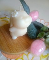 Świeca sojowa Zajączek wielkanocny ,dekoracyjna