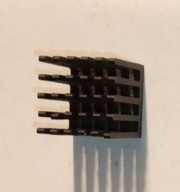 radiator aluminiowy chłodzenia 20x20x25 mm czarny 20 x 20 x 25