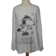 PEANUTS welurowa koszulka od piżamy SNOOPY S